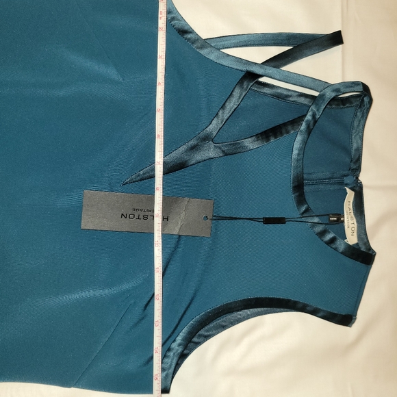 Halston Heritage Asymmetric Cut Out Dress - Picture 3 of 8